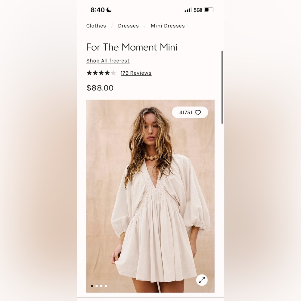 Free People For The Moment Mini